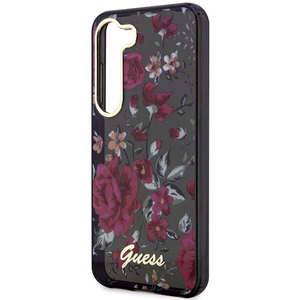 Guess GUHCS23MHCFWSA S23+ S916 žalias/kaki kietas dėklas Flower Collection