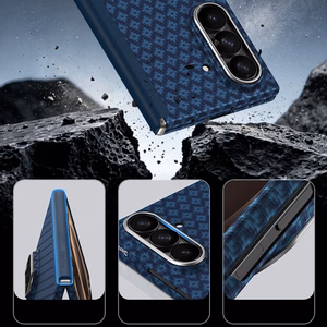Benks Magnetic Armor Grid Air Grand Combo dėklas (C.K.FL.SA.BE.0051), skirtas Samsung Galaxy Z Fold 8 Ultra, mėlynas