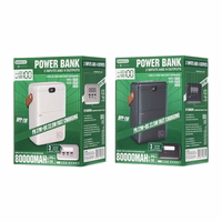 Išorinė baterija Power Bank Remax RPP-118 22.5W 80000mAh juoda