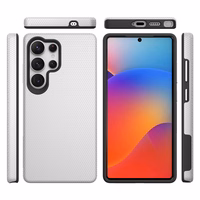 Dėklas Perfectionists Triangle Case Samsung S928 S24 Ultra sidabrinis