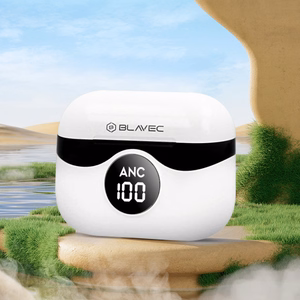 Blavec Bluetooth TWS ausinės BW-04 Prime Active ANC+ENC (BW04PA-W) baltos