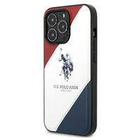 US Polo USHCP14LPSO3 iPhone 14 Pro 6.1" balta Trispalvė Reljefinė