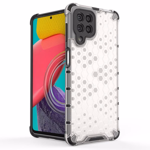 Korėtas dėklas šarvuotas dangtelis su geliniu rėmeliu Samsung Galaxy M53 5G Juodas