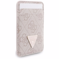 Guess triangle MagSafe piniginės ir dirželio rinkinys rožinis