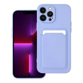 Kortelių dėklas telefonui IPHONE 13 Pro Max violetinis
