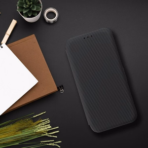 FOLIO šoninis magnetinis knygos tipo dėklas, skirtas IPHONE 15 PRO MAX, juodas