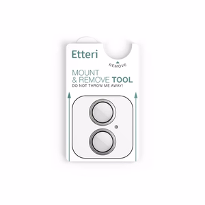 Etteri camera lens protector for iPhone 17 baltas