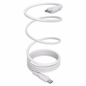 Puro magnetinis USB-C - USB-C 60W USB 3.2 (20 Gbps) 1m magnetinis kabelis - baltas