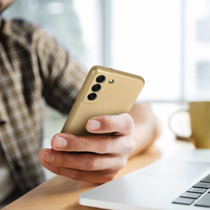 METALLIC dėklas SAMSUNG A17 - auksinė