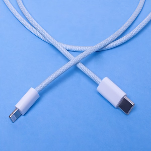 Maxlife MXUC-06 kabel USB-C - Lightning 1,0 m 20W mėlynas nailonas