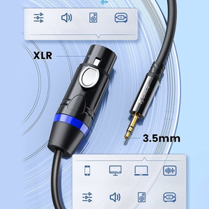 Orico AXKF mini jack 3.5 mm to XLR female audio cable 5 m - black