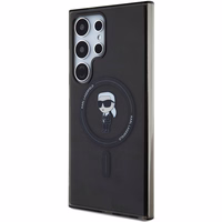 Karl Lagerfeld IML Ikonik magnetinis dėklas telefonui Samsung Galaxy S24 Ultra - juodas