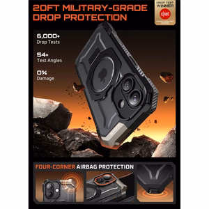 Supcase UB Grip Mag Magnetinis dėklas telefonui iPhone 17 - juodas