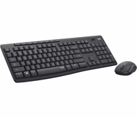 Logitech 920-009800 klaviatūra Pelė įskaityta Biuras Radijo dažnio belaidė QWERTY JAV tarptautinė versija Grafitas