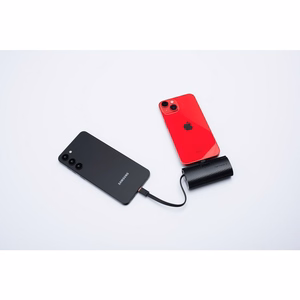 Išorinė baterija Forcell F-Energy Power Plug F5K3 PD 20W 5000 mAh su įmontuotu jungtimi Lightning juoda