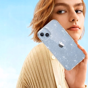 Tech-Protect FlexAir Hybrid Dėklas telefonui Samsung Galaxy S23 FE - Skaidrus su blizgučiais
