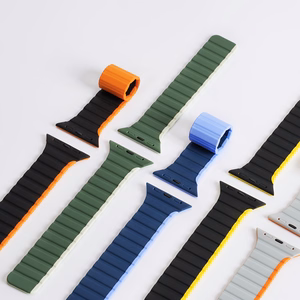 Magnetinis laikrodžio dirželis Apple Watch SE, 9, 8, 7, 6, 5, 4, 3, 2, 1 (41, 40, 38 mm) Dux Ducis laikrodžio dirželis (LD versija) - mėlynas