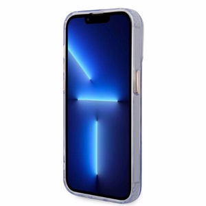 Guess GUHMP14LHTCMU iPhone 14 Pro 6.1" violetinis/violetinis kietas dėklas Gold Outline Translucent MagSafe