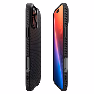 Spigen Liquid Air dėklas telefonui iPhone 16 Pro - juodas