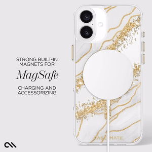 Case-Mate Karat MagSafe dėklas, skirtas iPhone 16 Plus, „Granite“ rašto