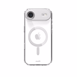 Moshi iGlaze MagSafe dėklas, skirtas iPhone Air, „Luna Silver“ spalvos