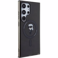 Karl Lagerfeld IML Ikonik magnetinis dėklas telefonui Samsung Galaxy S24 Ultra - juodas