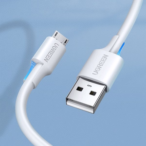 Ugreen US289 60142 micro USB / USB-A laidas 1.5m baltas