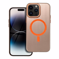 Dėklas SIMPLY, suderinamas su MagSafe, skirtas iPhone 14 Pro Max, titano smėlio spalvos