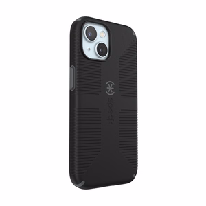 Speck Candyshell Grip MagSafe - iPhone 17e / 16e / 15 / 14 / 13 dėklas (juodas / Slate pilkas)