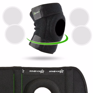 Rockbros LF1106M sportinė girnelės ir kelio sąnario apsauga, dydis M - juoda