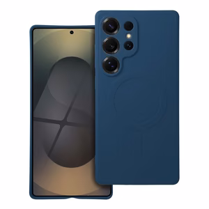 Silikoninis magnetinis dėklas, skirtas SAMSUNG S25 Ultra, mėlynas