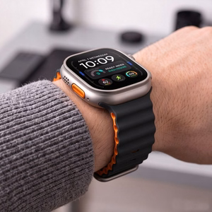 Tech-Protect IconBand Pro Strap for Apple Watch 4 / 5 / 6 / 7 / 8 / 9 / SE / Ultra 1 / 2 (42/44/45/49 mm) - Orange-Black