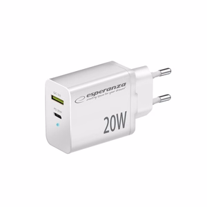 Esperanza EZC105W tinklo įkroviklis 20W baltas