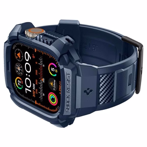 Spigen Rugged Armor Pro dėklas Apple Watch Ultra 1 / 2 (49mm) - jūrinė mėlyna