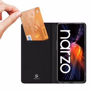 Dux Ducis Skin Pro dėklas su atvartu Realme Narzo 50A juodas