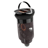 Wozinsky 65W automobilinis įkroviklis USB-C PD 65W / USB-A 45W QC 3.0 - juodas