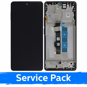 LCD ekranas suderinamas su Xiaomi Poco M6 Pro 4G / Redmi Note 13 Pro 4G su rėmeliu / juodas (mėlynas) / (Service Pack)