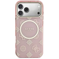 Guess IML Peony Dot MagSafe Case for iPhone 17 Pro Max - Pink