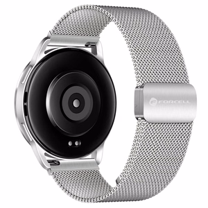 FORCELL F-DESIGN FS11 magnetinis nerūdijančio plieno dirželis SAMSUNG laikrodžiui 22 mm sidabrinis