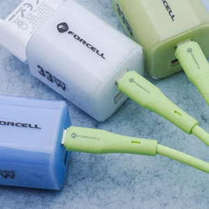 FORCELL F-ENERGY C343 kabelis USB A į Lightning 2,4A 12W Silicone 1 m žalias