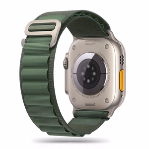 TECH-PROTECT NYLON PRO APPLE WATCH 4 / 5 / 6 / 7 / 8 / 9 / SE / ULTRA 1 / 2 (42 / 44 / 45 / 49 MM) kariškos žalias