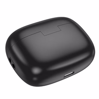 HOCO belaidės ausinės Bluetooth TWS ANC + ENC EQ20, juodos