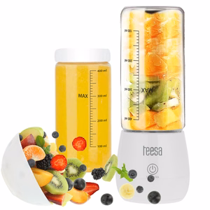 Belaidis trintuvas su 450 ml stikliniu indu, 100 W, 6 peiliukai