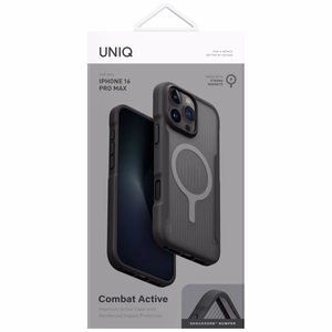 Uniq Combat Active Magclick krovimo dėklas telefonui iPhone 16 Pro Max - juodas