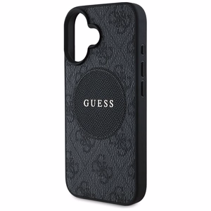 Guess 4G Circle Classic Logo Magnetinis dėklas telefonui iPhone 16 - juodas