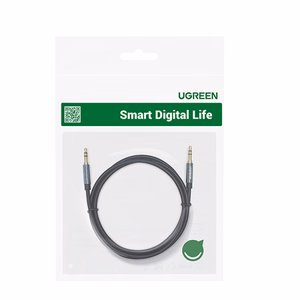 Ugreen AV112 AUX garso laidas tiesus minijack 3.5mm 1m - mėlynas