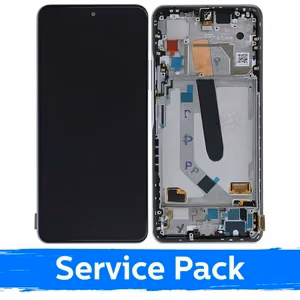 LCD дисплей совместимый Xiaomi Poco F3 (Mi 11X / Mi 11i) с рамкой / Arctic White / (Service Pack)