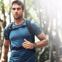 DUX DUCIS dirželis YJ nailoninis Apple Watch 42 / 44 / 45 / 49 mm juodas pilkas