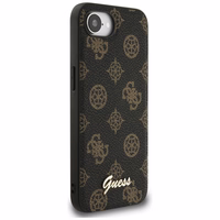 Guess Peony Script Logo Magnetinis dėklas telefonui iPhone 16e - juodas