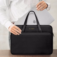 "Tech-Protect" krepšys 13-14 colių nešiojamajam kompiuteriui - juodas